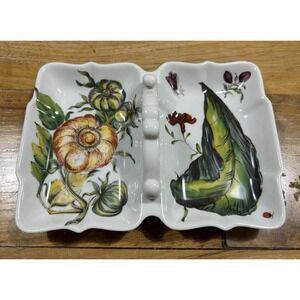 2 Part Relish MOTTAHEDEH The Exoic Plant Leaf Green Leaf Flower Butterfly